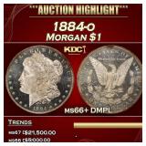 1884-o Morgan Dollar $1 ms66+ DMPL SEGS