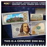 Colorized Limited Edition 2-Sided Genuine Legal Te