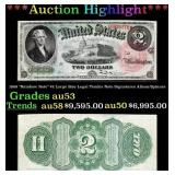 1869 $2 Large Size Legal Tender Note "Rainbow Note