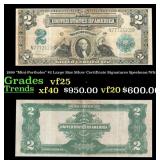 1899 $2 Large Size Silver Certificate "Mini-Portho
