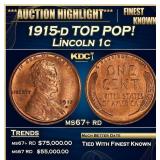 1915-d Lincoln Cent TOP POP! 1c ms67+ rd SEGS