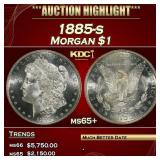 1885-s Morgan Dollar $1 ms65+ SEGS