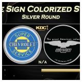 1939 Chevrolet Service Sign Colorized Style - 1 oz