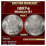1897-s Morgan Dollar $1 ms66+ SEGS