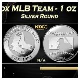 Boston Red Sox MLB Team - 1 oz Silver Round Round