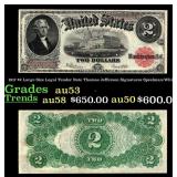 1917 $2 Large Size Legal Tender Note Thomas Jeffer