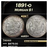 1891-o Morgan Dollar $1 Grades ms63+