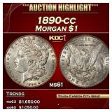 1890-cc Morgan Dollar $1 ms61 USCG