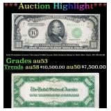 1934 $1000 Green Seal Federal Reserve Note Preside