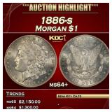 1886-s Morgan Dollar $1 ms64+ SEGS
