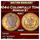 1904-o Morgan Dollar Colorfully Toned $1 ms66+ SEG