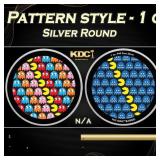 PAC-MAN Sprite Pattern style - 1 oz Silver Round R