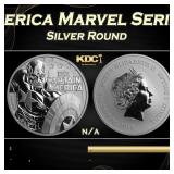 2019 Tuvalu $1 Captain America Marvel Series Coin