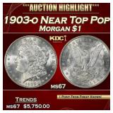 1903-o Morgan Dollar Near Top Pop! $1 ms67 SEGS