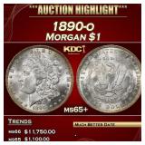 1890-o Morgan Dollar $1 ms65+ SEGS