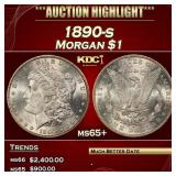 1890-s Morgan Dollar $1 ms65+ SEGS