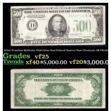 1934A $500 Green Seal Federal Reserve Note Preside
