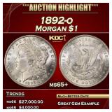 1892-o Morgan Dollar $1 ms65+ SEGS