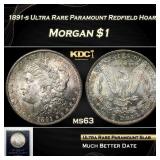 1891-s Morgan Dollar Ultra Rare Paramount Redfield
