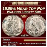 1939-s Walking Liberty Half Dollar Near Top Pop 50