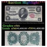 1891 $2 Large Size Silver Certificate "Windom Note