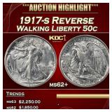 1917-s Reverse Walking Liberty Half Dollar 50c ms6