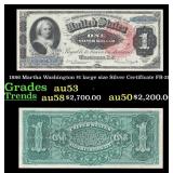 1886 $1 large size Silver Certificate Martha Washi