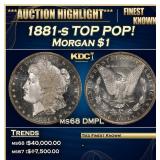 1881-s Morgan Dollar TOP POP! $1 ms68 DMPL SEGS