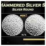 Scottsdale Tombstone Hammered Silver Style - 1 oz