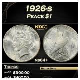 1926-s Peace Dollar $1 Grades ms64+