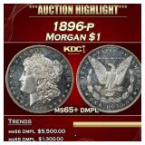 1896-p Morgan Dollar $1 ms65+ dmpl SEGS
