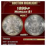 1899-p Morgan Dollar $1 ms66+ SEGS