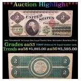 1862 $2 Large Size Legal Tender Note "Greenback" A
