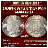 1889-s Morgan Dollar Near Top Pop $1 ms66+ SEGS