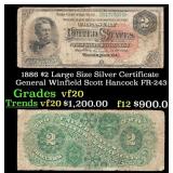 1886 $2 Large Size Silver Certificate General Winf