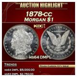 1878-cc Morgan Dollar $1 ms64 DMPL SEGS