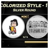Marcie Peanuts Colorized Style - 1 oz Silver Round