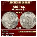 1891-cc Morgan Dollar $1 ms65+ SEGS