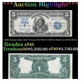 1899 $5 Large Size Silver Certificate Oncpapa Indi