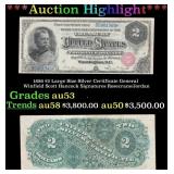 1886 $2 Large Size Silver Certificate General Winf