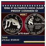 1996-p Olympics High Jump Proof Modern Commem Doll