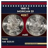 1881-s Morgan Dollar $1 Grades ms65