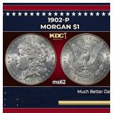 1902-p Morgan Dollar $1 Grades ms62
