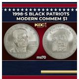 1998-s Black Patriots Modern Commem Dollar $1 ms70