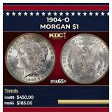 1904-o Morgan Dollar $1 Grades ms65+