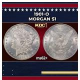 1901-o Morgan Dollar $1 Grades ms62+
