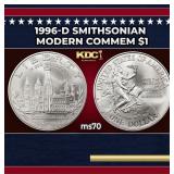 1996-d Smithsonian Modern Commem Dollar $1 ms70 SE