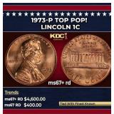 1973-p Lincoln Cent TOP POP! 1c ms67+ rd SEGS