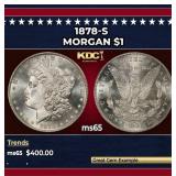 1878-s Morgan Dollar $1 Grades ms65