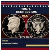 1993-s Proof Kennedy Half Dollar 50c pr70 dcam SEG